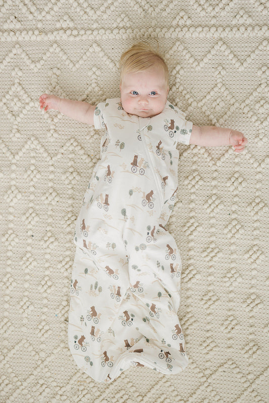 TENCEL™ Sleep Bag 1.0 TOG - Bears on Bikes